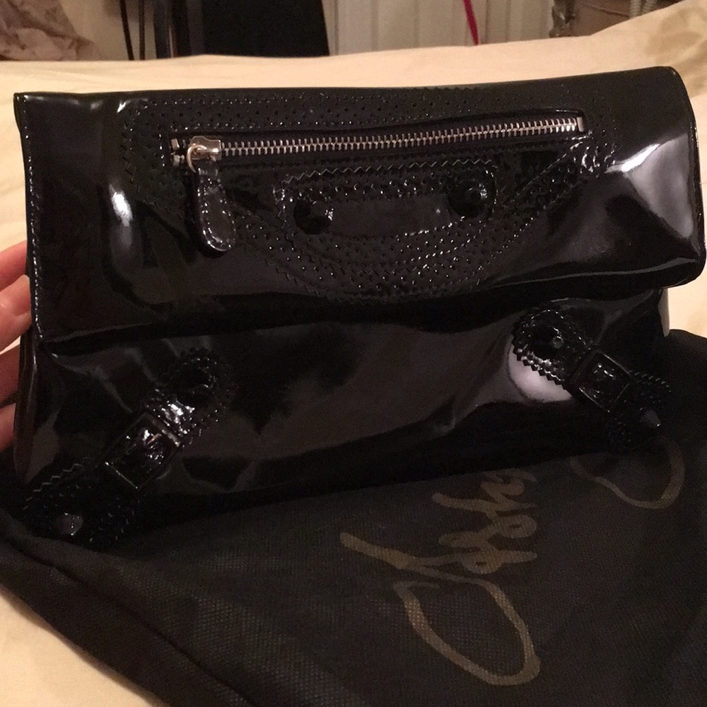 Ashneil Patent Leather Clutch